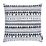 Housse de coussin Painted Tissu - Blanc / Noir