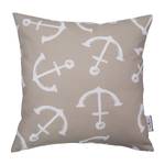 Housse de coussin T-Anchor Coton - Beige / Blanc