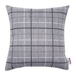 Housse de coussin T-Grey Wool Check Tissu - Gris - 50 x 50 cm