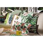 Housse de coussin T-Colored Leaves Coton - Vert / Blanc