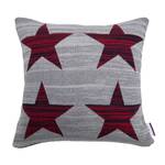 Kissenbezug T-Red Stars Grau - Naturfaser - Breite: 50 cm