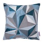 Housse de coussin T-shiny crystal Tissu - Bleu / Gris