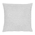 Housse de coussin Uni Paisley Tissu - Gris clair