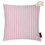 Housse de coussin Vivi Coton - Rose / Blanc