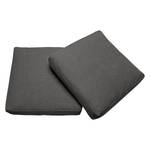 Coussin Square (2 éléments) Tissu - Tissu Coastal : Dark Shadow