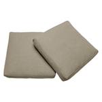 Kissenset Sqare Cushions (2er-Set) Webstoff - Stoff Coastal: Sandstone