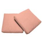 Kissenset Sqare Cushions (2er-Set) Webstoff - Stoff Soft: Coral