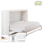 Schrankbett KiYDOO smart Kernbuche Dekor / Weiß - 90 x 200cm - Kaltschaummatratze