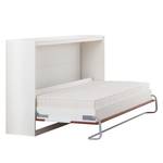 Opklapbed KiYDOO smart Notenboomhouten look/wit - 90 x 200cm - Koudschuimmatras