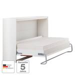 Opklapbed KiYDOO smart Wit/notenboomhouten look - 90 x 200cm - Zonder matras