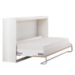 Opklapbed KiYDOO smart Kernbeukenhouten look/wit - 90 x 200cm - Schuimstofmatras