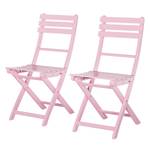 Chaises pliantes Betty Sue IV (lot de 2) Lot de 2 - Acacia massif - Rose