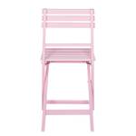 Klapstoelen Betty Sue (2-delige set)- massief acaciahout - roze