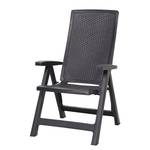 Chaise pliante Catania I Matériau synthétique Graphite