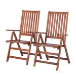 Klapstoelen Euka Nature (2-delige set) massief eucalyptushout