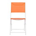 Klappstuhl Ragazza VI (2er-Set) Stahl/Textilene Orange