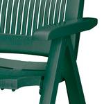 Chaise pliante Santiago VIII Pliante - Avec coussin - Matière synthétique / Textile - Vert / Motif floral vert et blanc