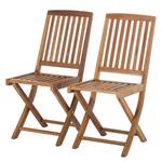 Chaises Teak Line Liviko II (lot de 2) Bois Teck marron teck Chaise pliante en (lot 2)