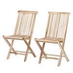 Sedia pieghevole Teakline (set da 2) Legno massello di teak