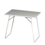 Table pliable Chiemsee Tube en acier / Matériau synthétique blanc