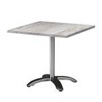 Table pliable Maestro Aluminium / Werzalit - Anthracite / Imitation Montpellier 80 x 80 cm