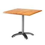 Table pliable Maestro Aluminium / Werzalit - Anthracite / Imitation pin 80 x 80 cm