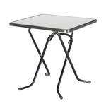 Table pliante Primo Tube en acier / Bois - Anthracite