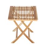 Uitschuifbare tafel TEAK 70 cm massief teakhout