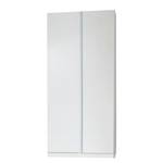 Armoire à vêtements Bibo I Blanc alpin / Bleu glacé - 95 cm - 2 portes