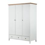 Armoire à vêtements Celeste 3 portes - Blanc / Miel - Verni