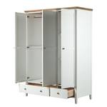 Armoire à vêtements Celeste 3 portes - Blanc / Miel - Verni