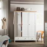 Armoire à vêtements Celeste 3 portes - Blanc / Miel - Verni