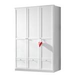 Armoire à vêtements Mika II Blanc alpin - 135 cm - 3 portes