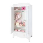 Armoire à vêtements Fleur Blanc - Mat précieux