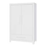 Armadio Puro (2 ante) Abete bianco Bianco - Legno massello - 117 x 185 x 58 cm