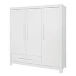 Armoire à vêtements Puro (3 portes) Sapin - Blanc - Lasuré