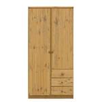 Armoire à vêtements Ribe Epicéa naturel lessivé et teinté - Largeur : 100 cm