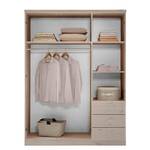 Armoire à vêtements Ribe Pin blanc lessivé - Largeur : 150 cm