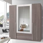 Armoire à vêtements Salta Chêne Montana / Blanc alpin - Largeur d'armoire : 180 cm