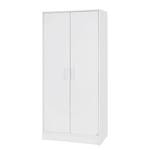 Armoire à vêtements Viktoria (2 portes) Blanc - Stratifié