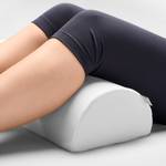 Kniehalbrolle für Rückenschläfer Atmungsaktiv - Polyester-Schaumstoff/Baumwolle/Polyester - Weiß