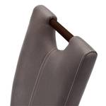 Chaises rembourrées Alessia (lot de 2) Imitation cuir - Marron / Hêtre marron foncé