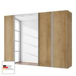 Armoire mixte Hayfork Imitation chêne de Riviera / Verre miroir - Largeur : 250 cm