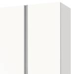Kombischrank Mac Polarweiß / Spiegelglas - Breite: 200 cm
