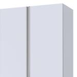 Armoire mixte Hayfork Gris soie / Verre de miroir - Largeur : 200 cm