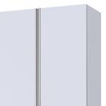 Kombischrank Mac Seidengrau / Weißglas - Breite: 200 cm