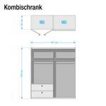 Kombischrank Kombino Graumetallic - Breite: 181 cm