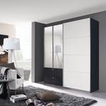 Armoire Kombino Blanc / Gris métallisé - Largeur : 181 cm