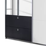 Combikast Kombino Wit / Grijs-metallic - Breedte: 181 cm