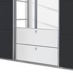 Armoire Kombino Blanc / Gris métallisé - Largeur : 271 cm